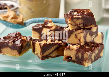 Fudge au beurre d'arachide Banque D'Images