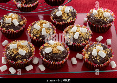 S'Mores cupcakes Banque D'Images