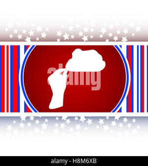 Et cloud. bouton web Banque D'Images