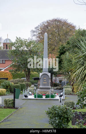 Freckleton War Memorial Banque D'Images