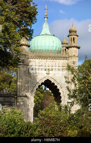 Porte nord (1832) du Royal Pavilion, Brighton, Sussex, UK Banque D'Images