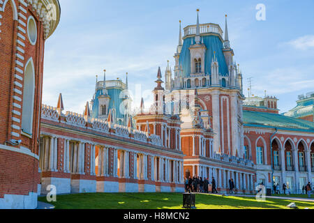 Grand Palace dans le parc Tsaritsyno, le 13 octobre 2013 à Moscou. La Russie Banque D'Images