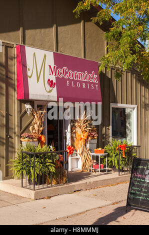 Fleuriste McCormick à Paris, Ontario, Canada. Banque D'Images