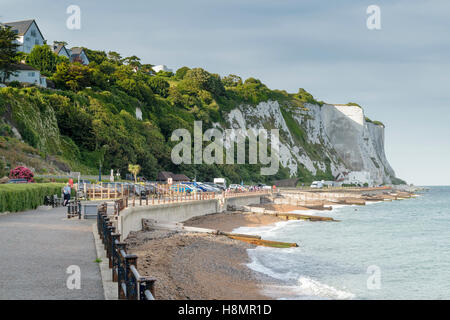 St Margaret's Bay sur la côte du Kent au sud-est de l'Angleterre la plus courte distance de natation en France Banque D'Images