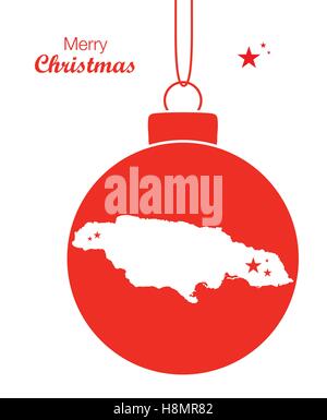 Joyeux Noël carte Jamaïque Illustration de Vecteur