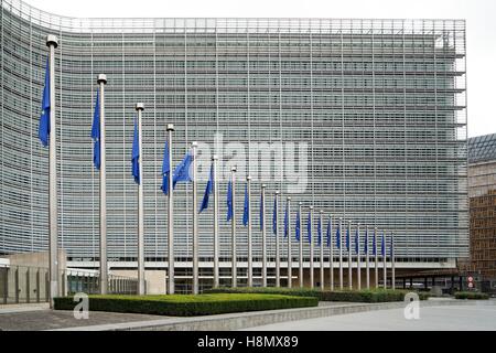 Belgique : Commission européenne HQs (Berlaymont) à Bruxelles. Photo de 11. Septembre 2016. Dans le monde d'utilisation | Banque D'Images