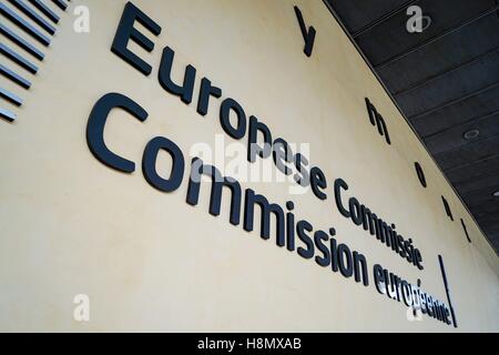 Belgique : Commission européenne HQs (Berlaymont) à Bruxelles. Photo de 11. Septembre 2016. Dans le monde d'utilisation | Banque D'Images