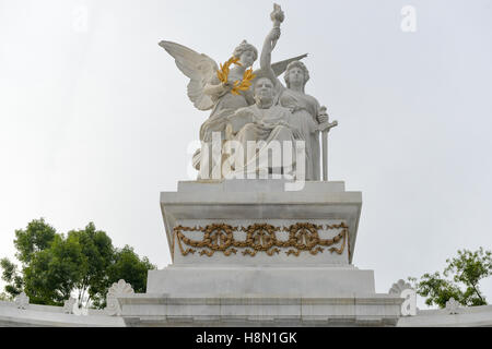 Monument à Benito Juarez (Hemiciclo Benito Juarez un). Monument néoclassique en marbre de Benito Juarez, Mexico's premier ind Banque D'Images