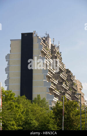 L'Allemagne, la Ruhr, Dortmund, l'Hannibal immeuble de grande hauteur dans le quartier Dorstfeld Banque D'Images