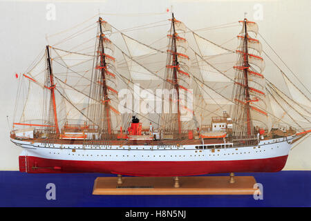 Nippon Maru Voilier, Musée portuaire, Yokohama, l'île de Honshu, Japon, Asie Banque D'Images