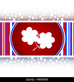 Web App fleur bouton icône brillant Banque D'Images