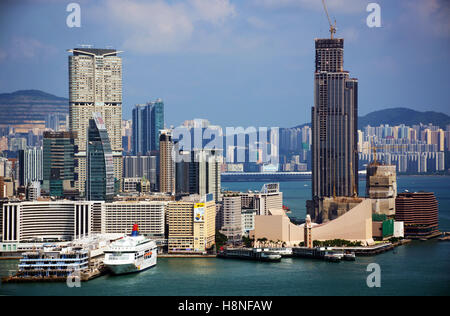 La péninsule de Kowloon port Chine Banque D'Images