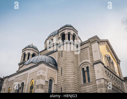 Voir l'Église orthodoxe de Saint Spyridon à Trieste, Italie Banque D'Images