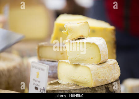 Fromage affiché à la BBC Good Food Show à l'Olympia Londres Banque D'Images