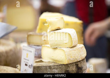 Fromage affiché à la BBC Good Food Show à l'Olympia Londres Banque D'Images