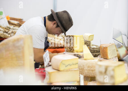 Fromage affiché à la BBC Good Food Show à l'Olympia Londres Banque D'Images