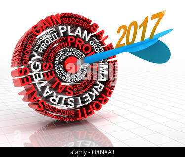 Cible affaires 2017 Banque D'Images