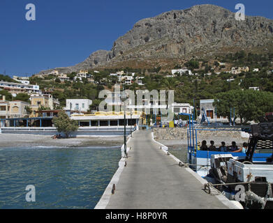 Pier de Myrties à Kalymnos - Dodécanèse - Grèce Banque D'Images
