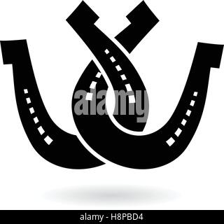Vector Illustration of Horse Shoes isolé sur fond blanc Illustration de Vecteur