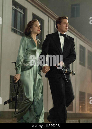 ALLIED (2016) BRAD PITT Robert Zemeckis (DIR) COLLECTION MOVIESTORE LTD Banque D'Images