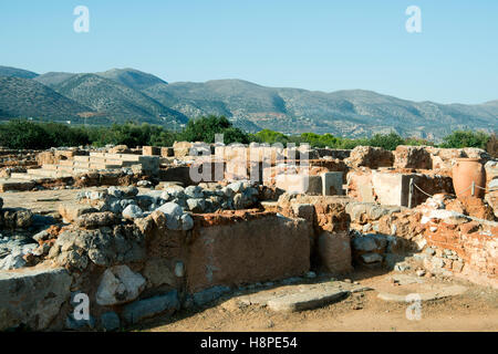 Spanien, Kreta, Palais Minoen de Malia, Banque D'Images