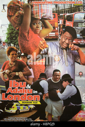 Nigerian Nollywood affiche de film ou Film pour ''uir & Adaku de Londres' Banque D'Images