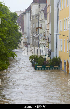 Crue de l'Enns à Steyr, Haute Autriche, Autriche, Europe Banque D'Images