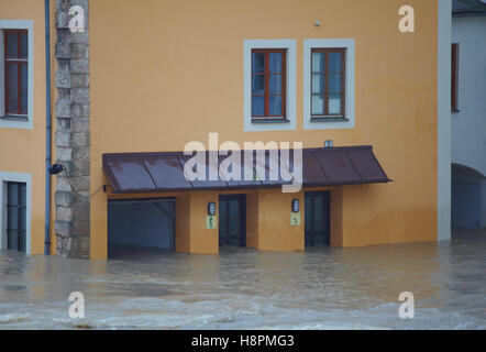 Crue de l'Enns à Steyr, Haute Autriche, Autriche, Europe Banque D'Images