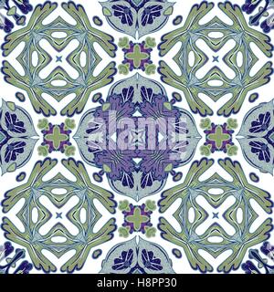 Superbe motif patchwork transparente de carreaux marocains colorés, des ornements. Pour le papier peint, trames, des textures de surface Illustration de Vecteur