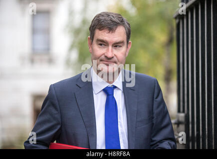 David Gauke,secrétaire en chef au Trésor,arrive à Downing Street pour une réunion du Cabinet Banque D'Images