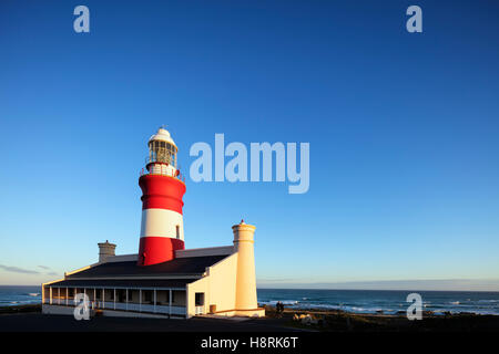 L'Afrique du Sud, Western Cape Agulhas, Parc National, phare des aiguilles à l'extrémité sud de l'Afrique Banque D'Images