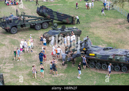 Présentation publique de Bundeswehr, forces armées allemandes, à Düsseldorf, Allemagne Banque D'Images