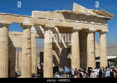 Le Parthénon à l'acropole d'Athènes, Grèce Banque D'Images