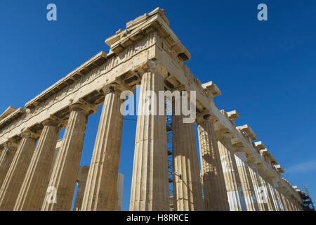 Le Parthénon à l'acropole d'Athènes, Grèce Banque D'Images