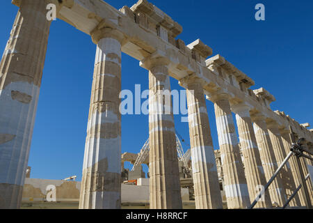 Le Parthénon à l'acropole d'Athènes, Grèce Banque D'Images