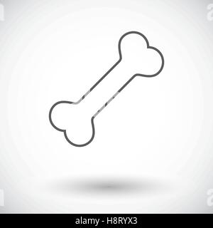 L'icône de l'os de chien. Fine ligne télévision vector icône connexes pour les applications web et mobiles. Il peut être utilisé comme logo -, le pictogramme, l'icône, en Illustration de Vecteur