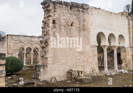 Ville ancienne ruines de Medina Azahara, Cordoue, Espagne Banque D'Images