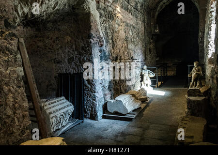 Teatro Romano, Catane, Sicile, Italie Banque D'Images