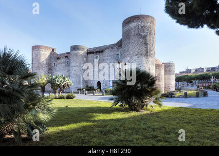 Castello Ursino, Catane, Sicile, Italie Banque D'Images