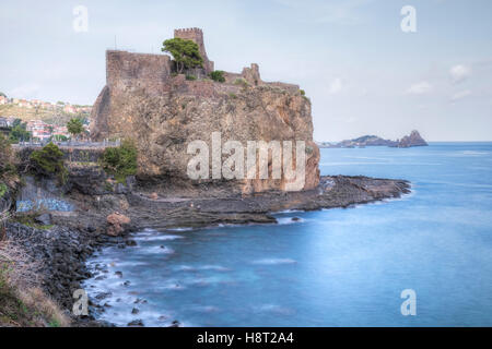 Aci Castello, Acireale, Catane, Sicile, Italie Banque D'Images