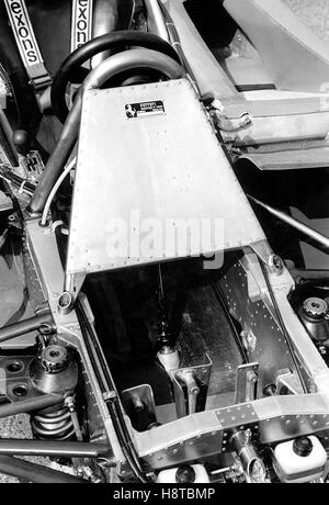 LAT 1979 LONG BEACH VILLENEUVE Ferrari 312T4 DÉTAIL B&W JPG Banque D'Images