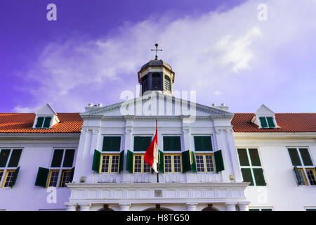 Bâtiment historique qui était l'ancien hôtel de ville de Batavia (Jakarta) vieille ville du 16ème siècle époque. Banque D'Images