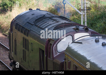 Locomotive classe 37 au travail Banque D'Images