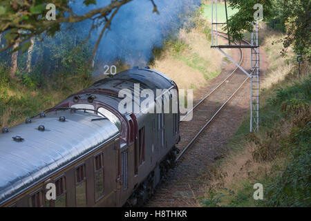 Locomotive classe 37 au travail Banque D'Images