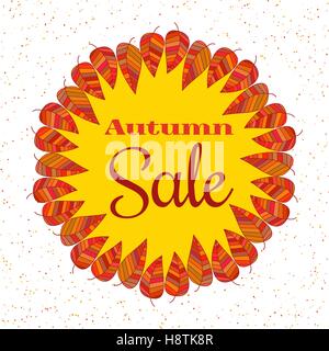 Vente d'automne banner Illustration de Vecteur