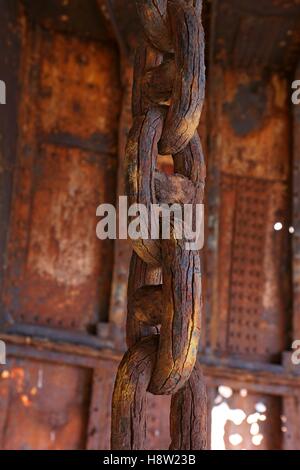 Ancienne chaîne de Rusty Banque D'Images