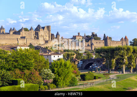 Vue de la ville de Carcassonne Banque D'Images