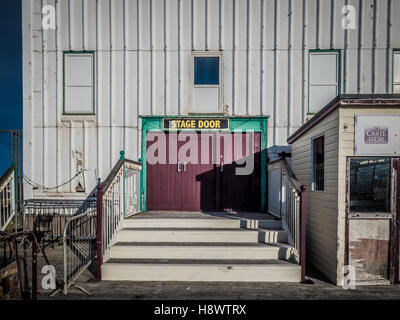 Stage Door, North Pier, Blackpool, Lancashire théâtre, au Royaume-Uni. Banque D'Images