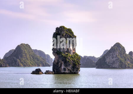 La baie d'Halong, Vietnam, l'Indochine, l'Asie Banque D'Images