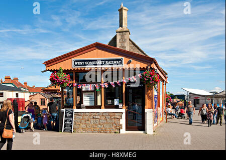 La gare de Minehead, Terminus du West Somerset Railway, UK Banque D'Images